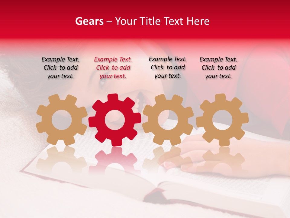 Schoolboy Having Fun During Studying PowerPoint Template