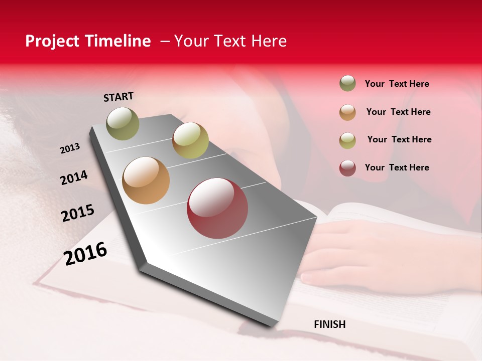 Schoolboy Having Fun During Studying PowerPoint Template