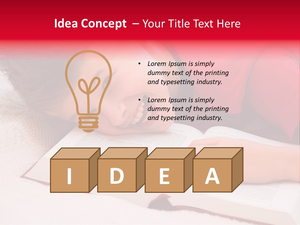 Schoolboy Having Fun During Studying PowerPoint Template