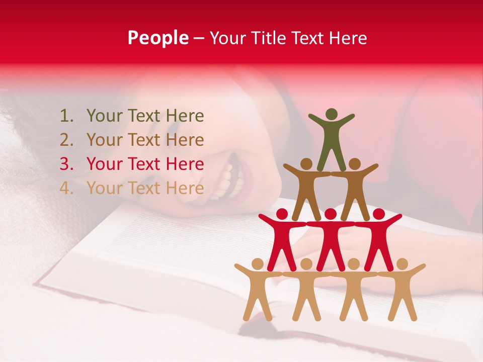 Schoolboy Having Fun During Studying PowerPoint Template