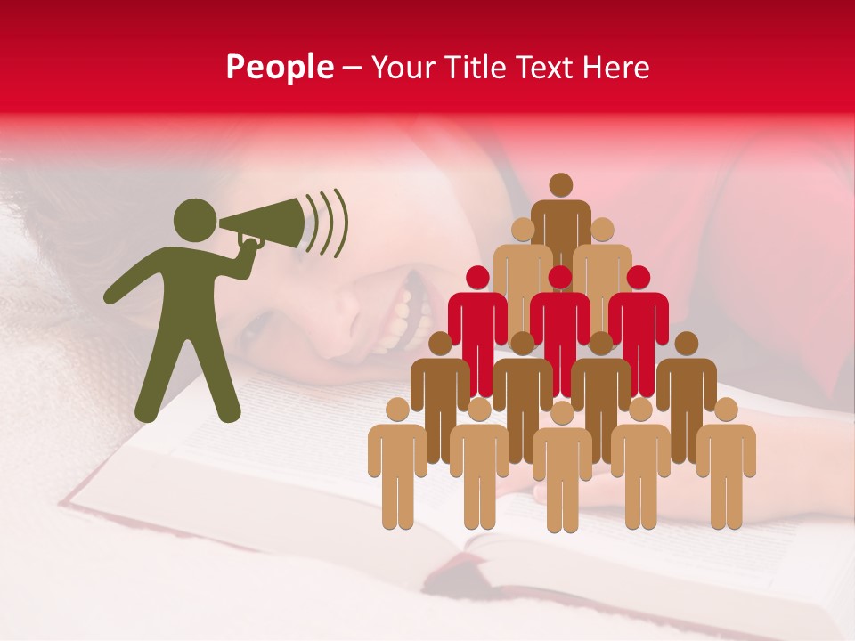 Schoolboy Having Fun During Studying PowerPoint Template