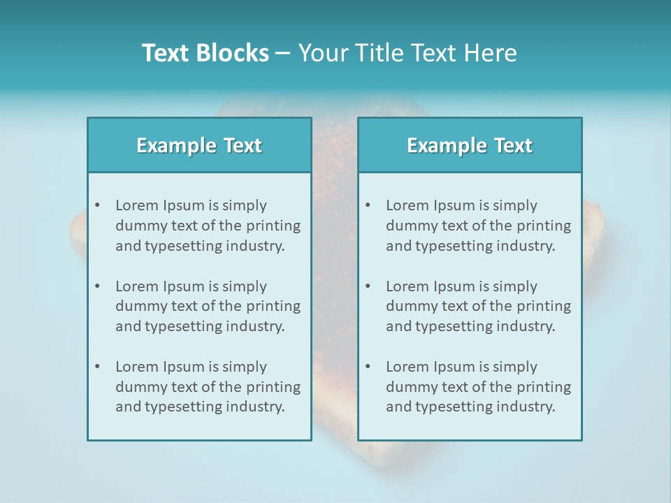 A Toasted Piece Of Bread On A Blue Background PowerPoint Template