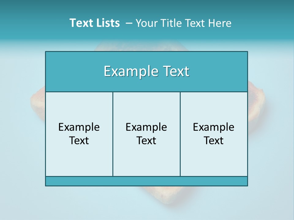 A Toasted Piece Of Bread On A Blue Background PowerPoint Template