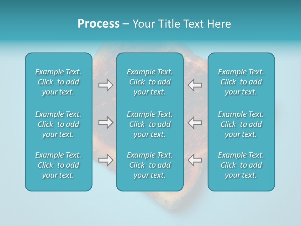 A Toasted Piece Of Bread On A Blue Background PowerPoint Template