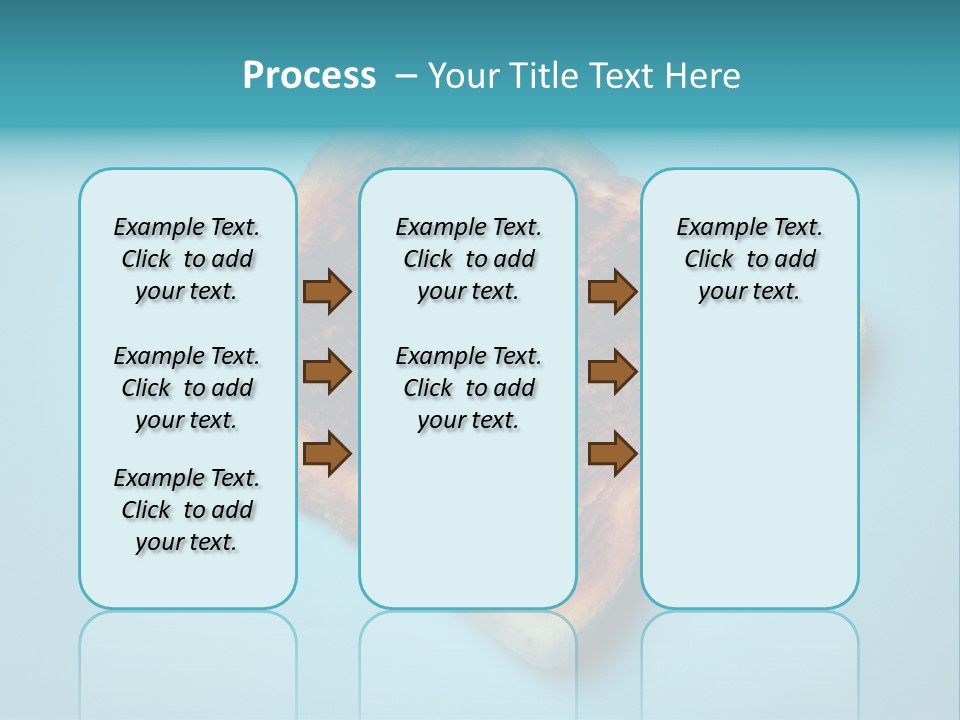 A Toasted Piece Of Bread On A Blue Background PowerPoint Template