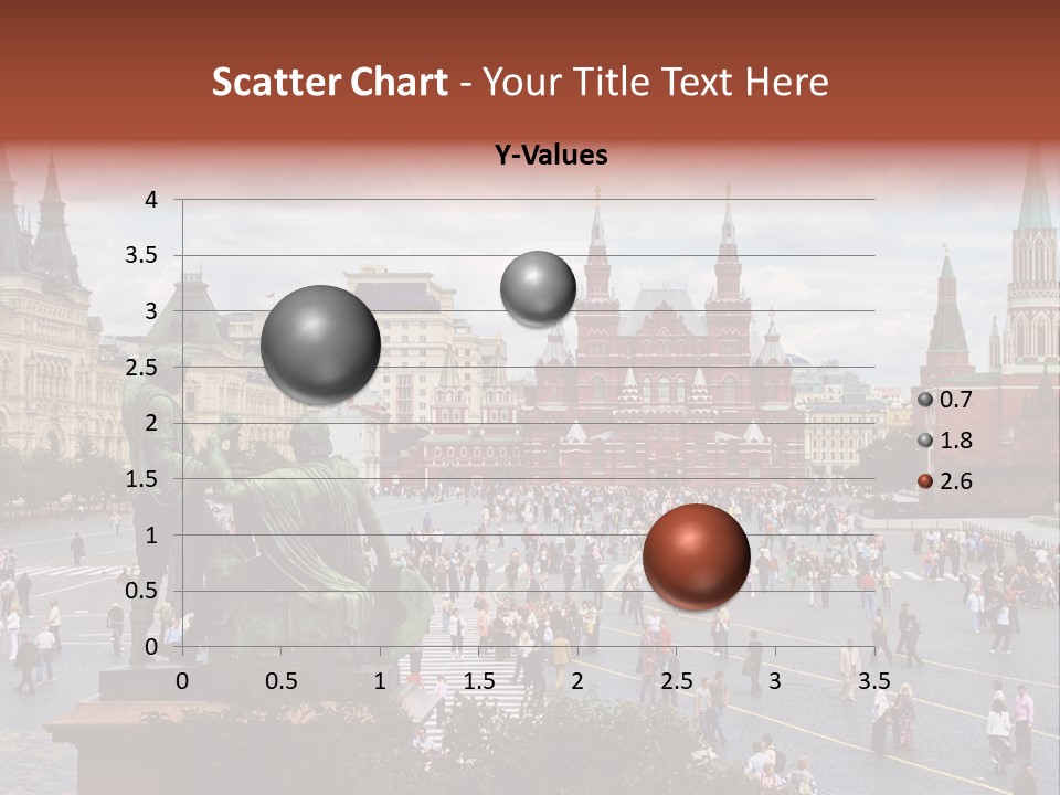 Red Square In Moscow, Russian Federation. National Landmark. Tourist Destination. PowerPoint Template
