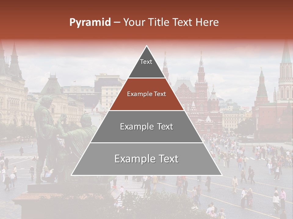 Red Square In Moscow, Russian Federation. National Landmark. Tourist Destination. PowerPoint Template