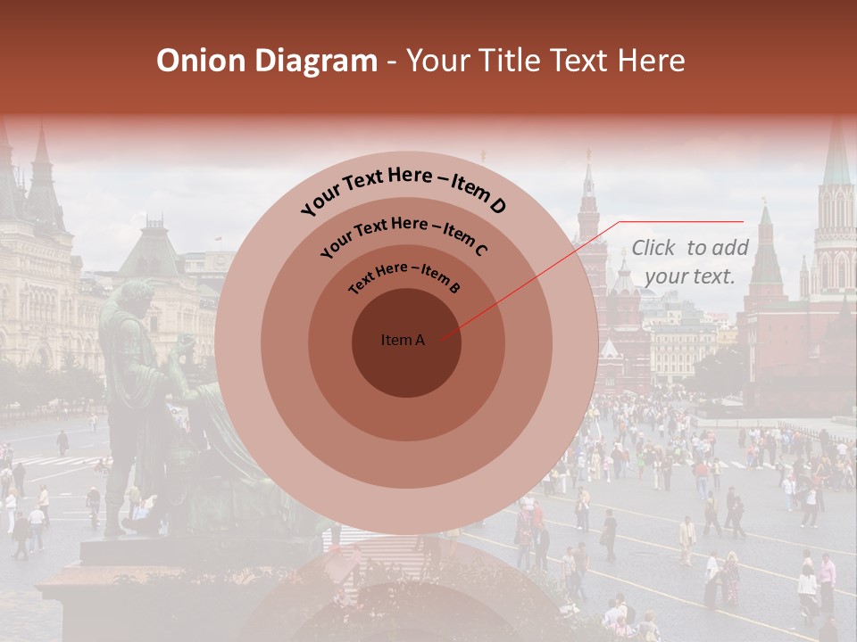 Red Square In Moscow, Russian Federation. National Landmark. Tourist Destination. PowerPoint Template