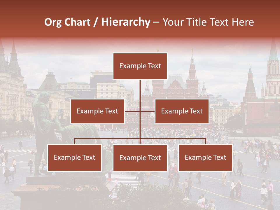 Red Square In Moscow, Russian Federation. National Landmark. Tourist Destination. PowerPoint Template