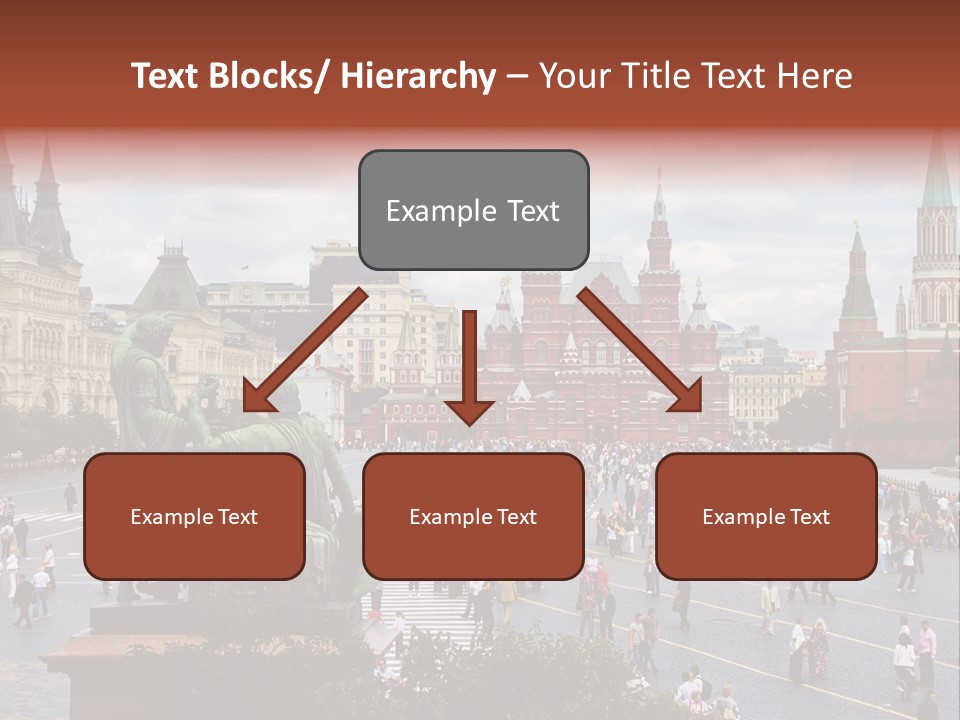 Red Square In Moscow, Russian Federation. National Landmark. Tourist Destination. PowerPoint Template