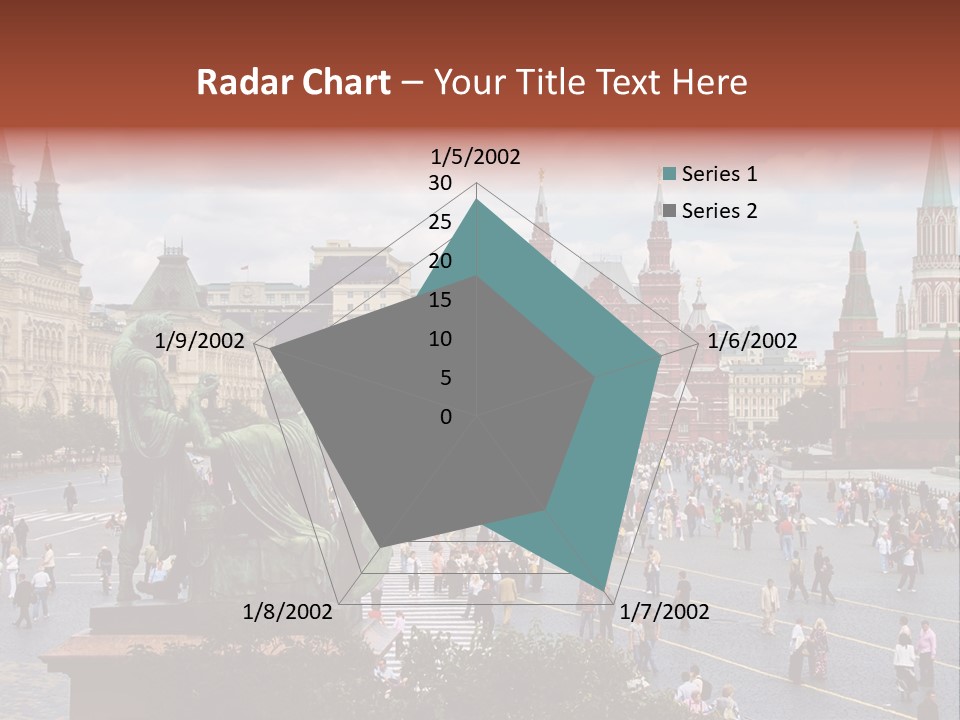 Red Square In Moscow, Russian Federation. National Landmark. Tourist Destination. PowerPoint Template