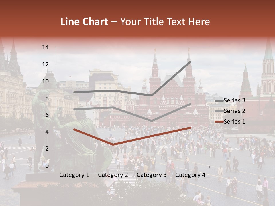 Red Square In Moscow, Russian Federation. National Landmark. Tourist Destination. PowerPoint Template