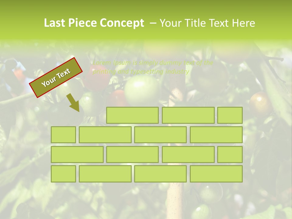 A Tree Filled With Lots Of Green And Red Tomatoes PowerPoint Template