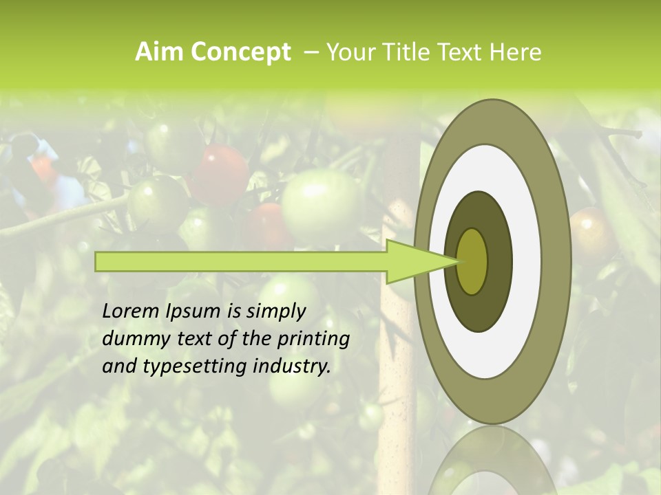 A Tree Filled With Lots Of Green And Red Tomatoes PowerPoint Template