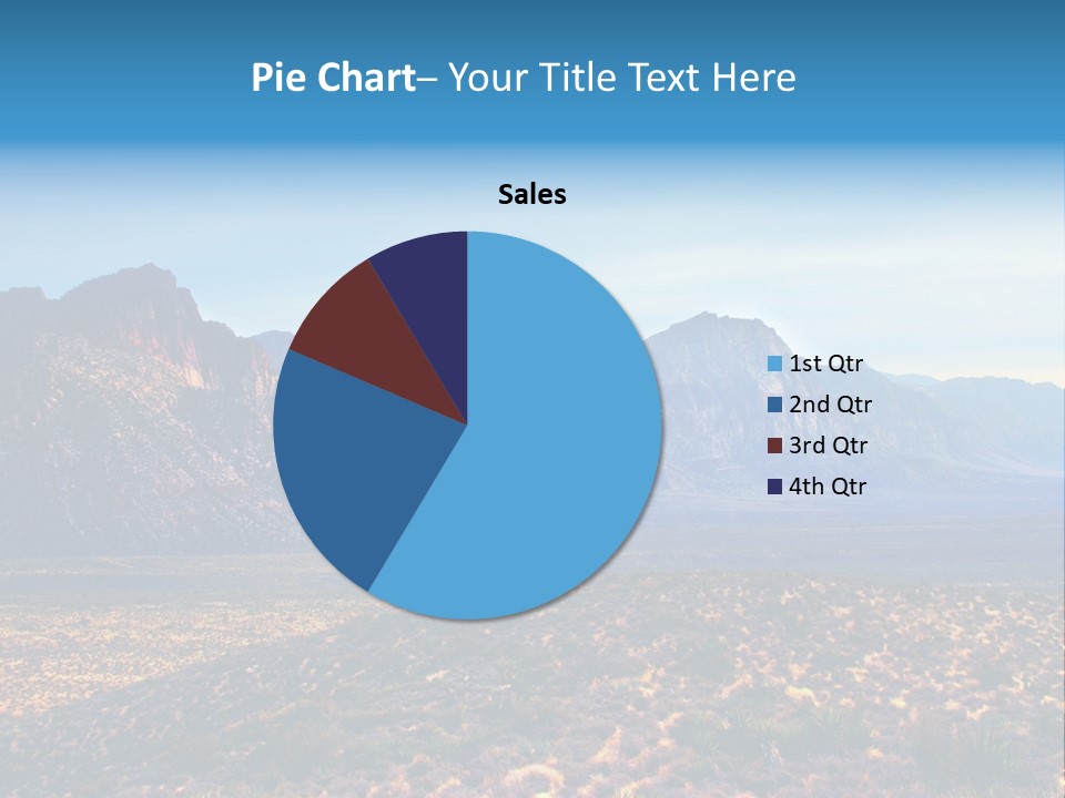 A Mountain Range With A Blue Sky In The Background PowerPoint Template