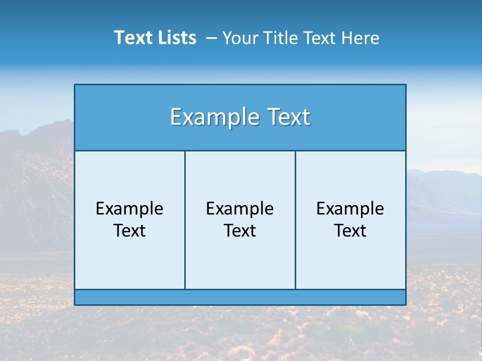 A Mountain Range With A Blue Sky In The Background PowerPoint Template