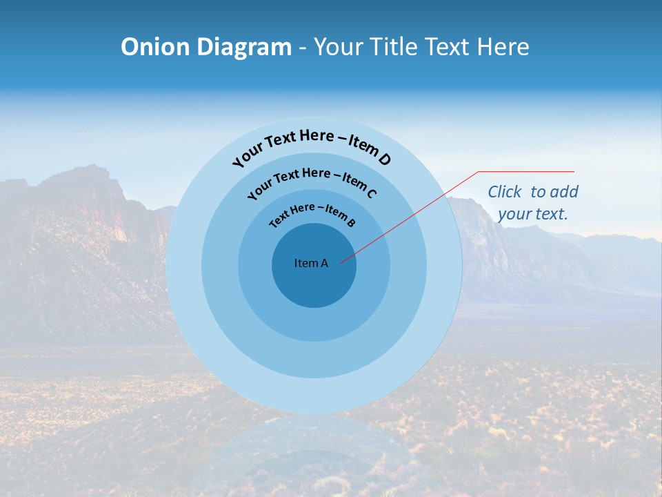 A Mountain Range With A Blue Sky In The Background PowerPoint Template