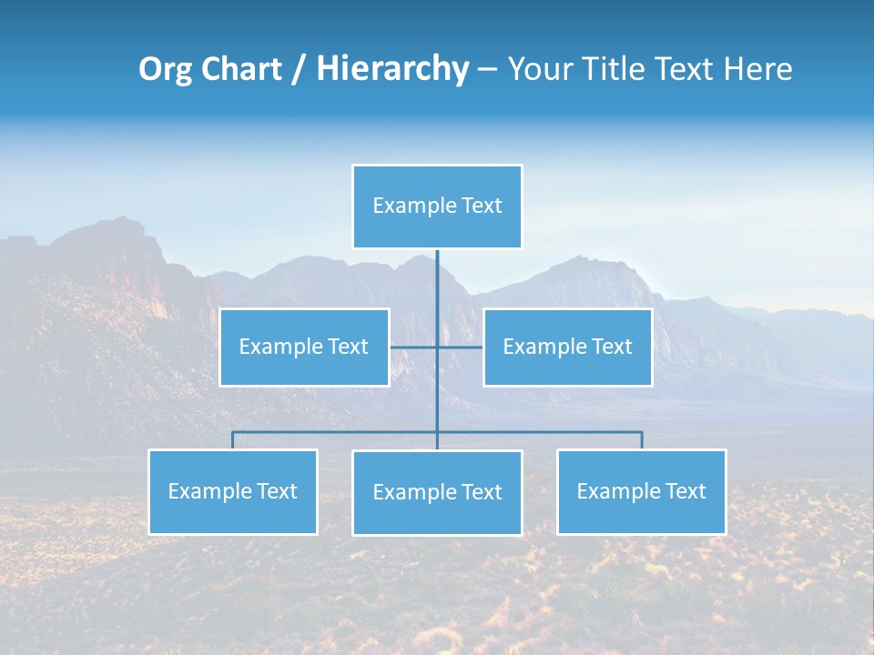 A Mountain Range With A Blue Sky In The Background PowerPoint Template