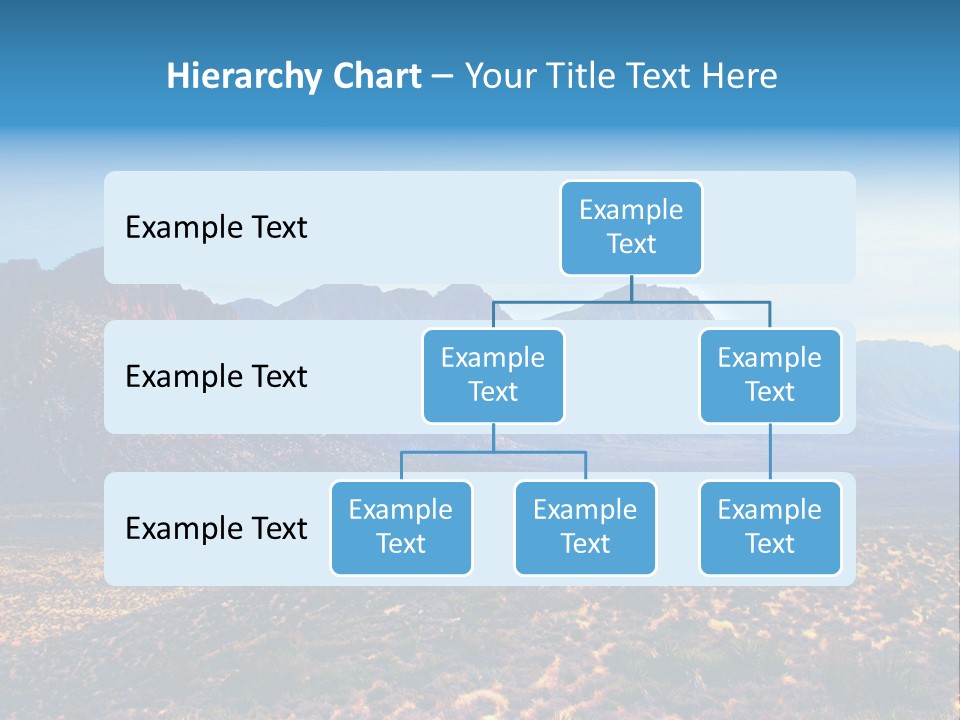 A Mountain Range With A Blue Sky In The Background PowerPoint Template