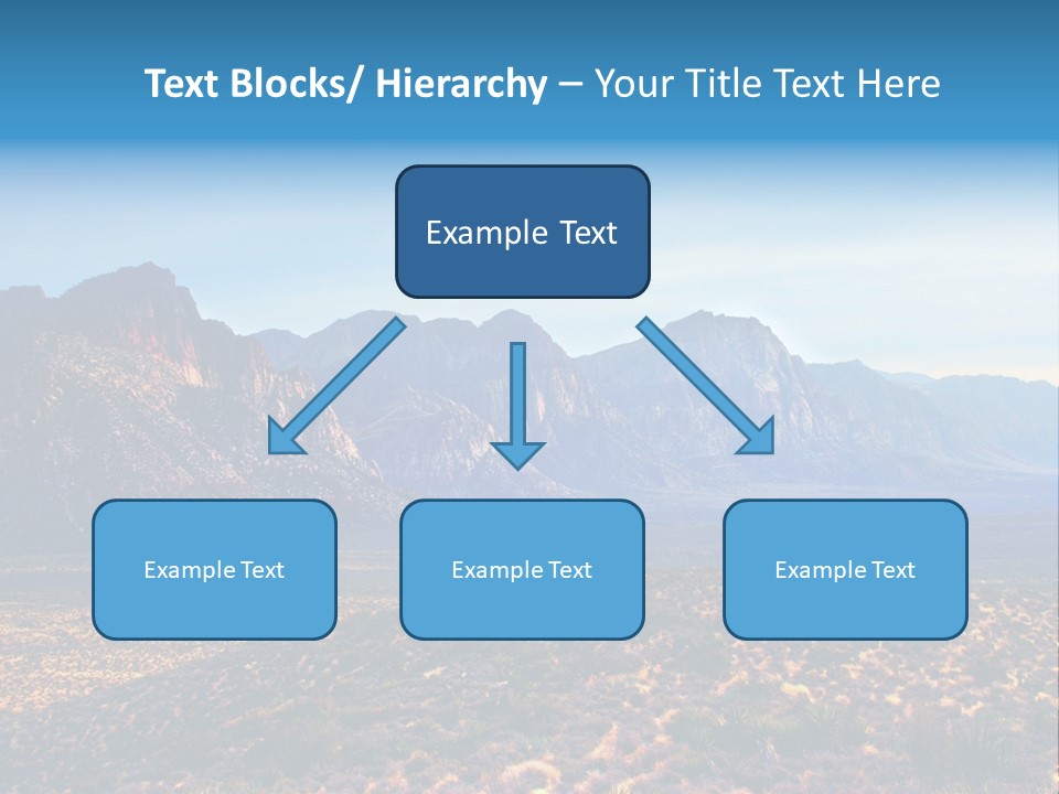 A Mountain Range With A Blue Sky In The Background PowerPoint Template