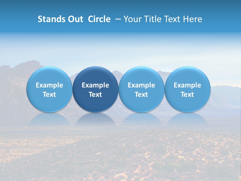 A Mountain Range With A Blue Sky In The Background PowerPoint Template