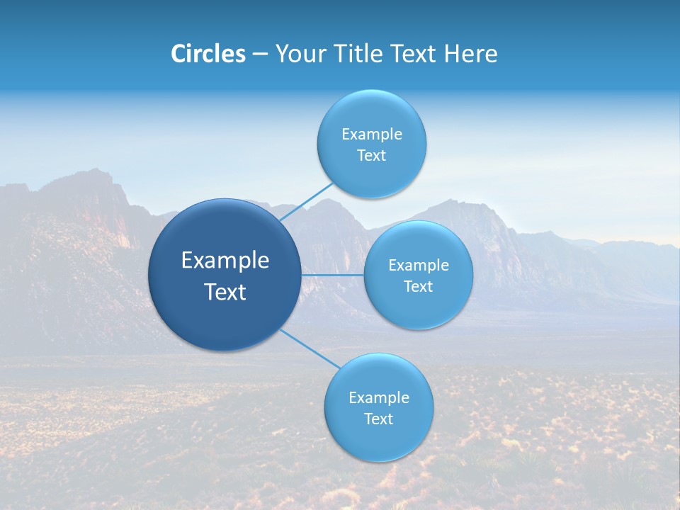 A Mountain Range With A Blue Sky In The Background PowerPoint Template