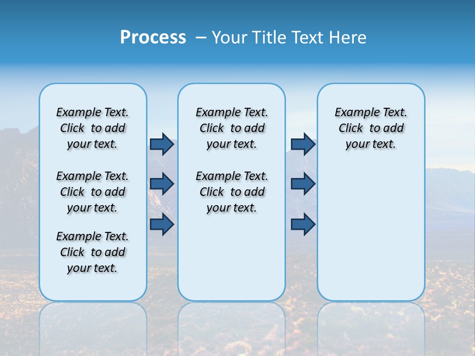 A Mountain Range With A Blue Sky In The Background PowerPoint Template