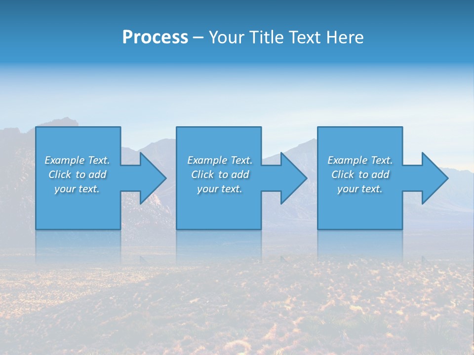 A Mountain Range With A Blue Sky In The Background PowerPoint Template