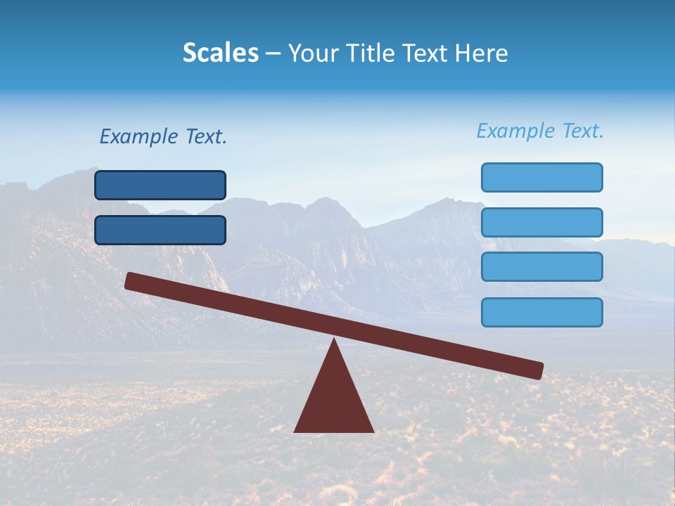 A Mountain Range With A Blue Sky In The Background PowerPoint Template
