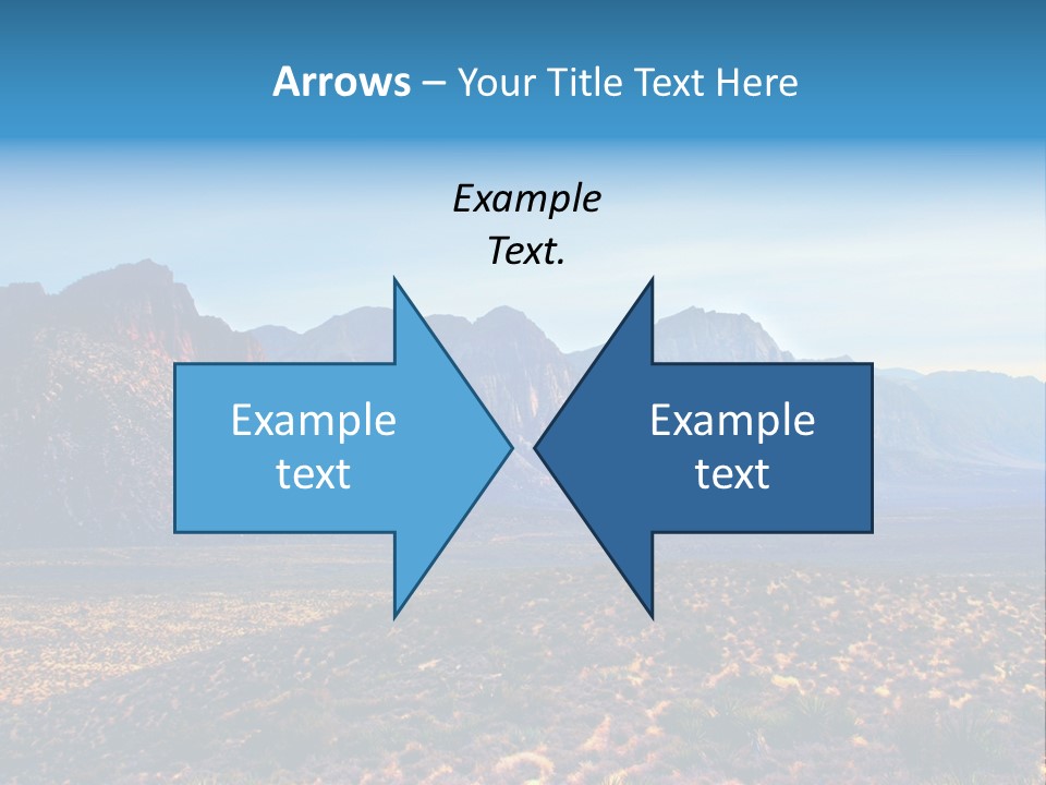 A Mountain Range With A Blue Sky In The Background PowerPoint Template