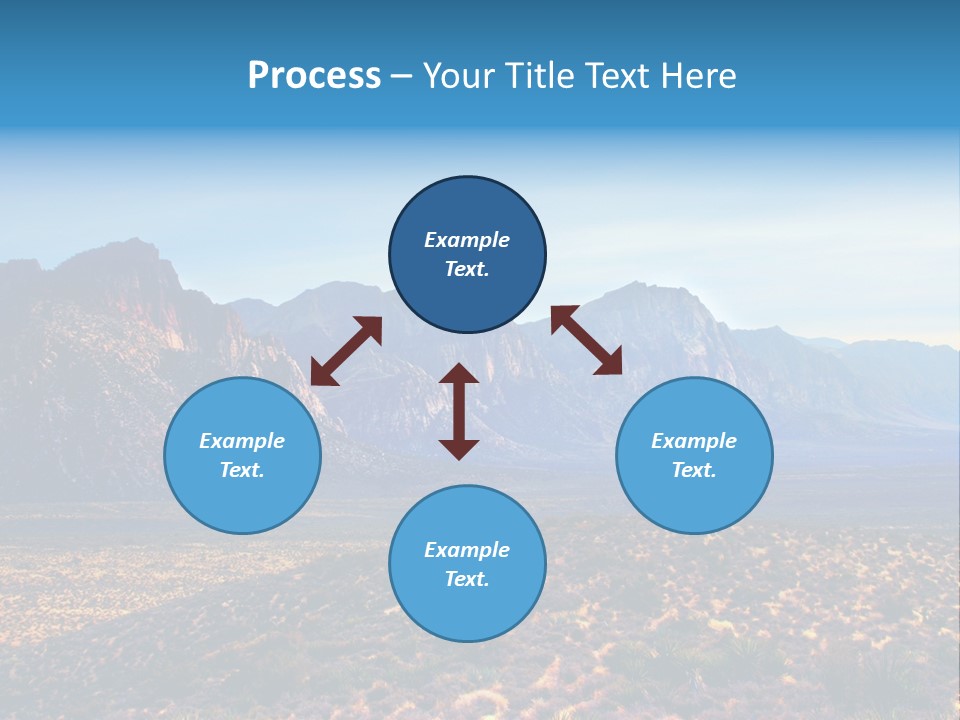 A Mountain Range With A Blue Sky In The Background PowerPoint Template
