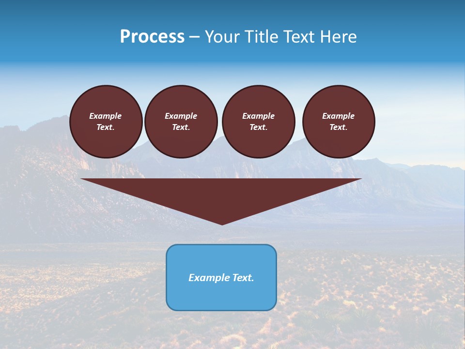 A Mountain Range With A Blue Sky In The Background PowerPoint Template
