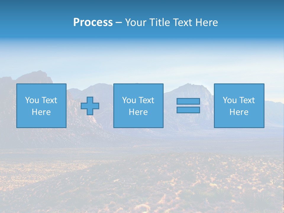 A Mountain Range With A Blue Sky In The Background PowerPoint Template