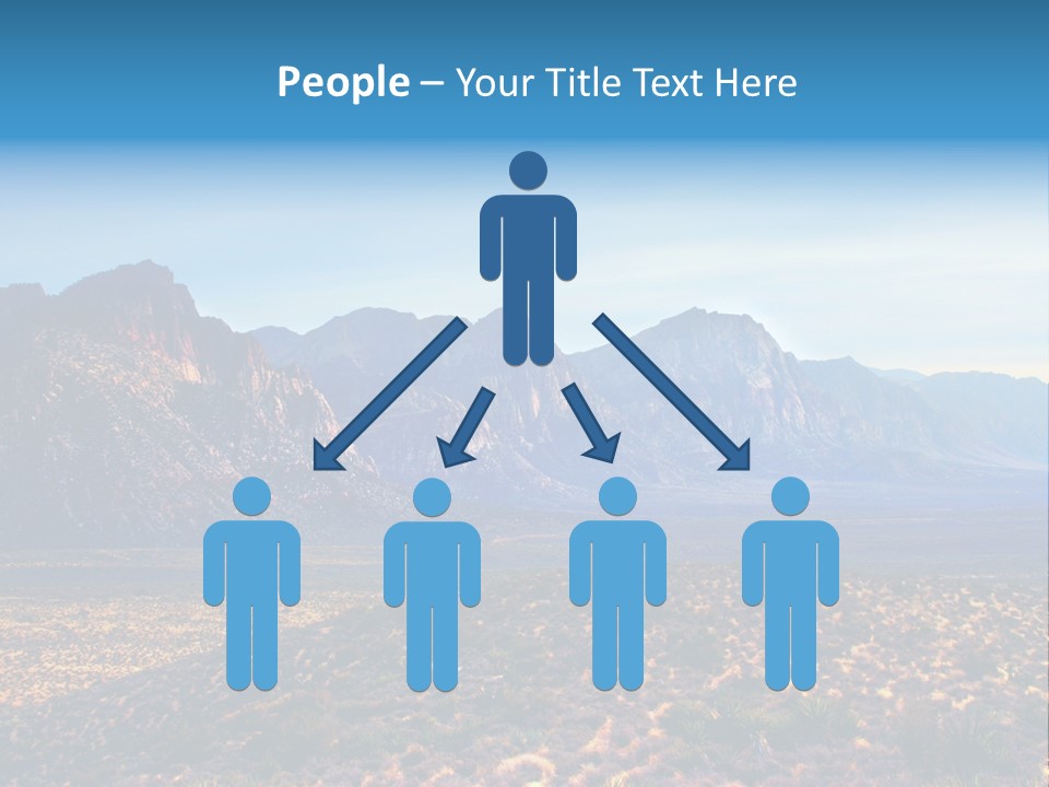 A Mountain Range With A Blue Sky In The Background PowerPoint Template