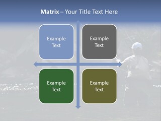 A Man Standing In A River Holding A Fishing Rod PowerPoint Template