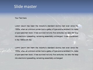 A Man Standing In A River Holding A Fishing Rod PowerPoint Template