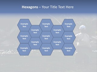 A Man Standing In A River Holding A Fishing Rod PowerPoint Template