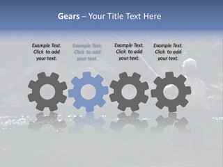 A Man Standing In A River Holding A Fishing Rod PowerPoint Template