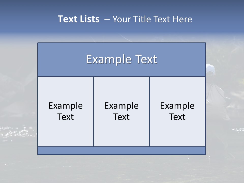 A Man Standing In A River Holding A Fishing Rod PowerPoint Template