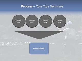 A Man Standing In A River Holding A Fishing Rod PowerPoint Template