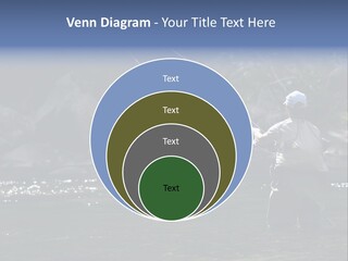 A Man Standing In A River Holding A Fishing Rod PowerPoint Template