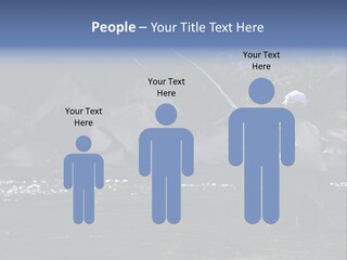 A Man Standing In A River Holding A Fishing Rod PowerPoint Template