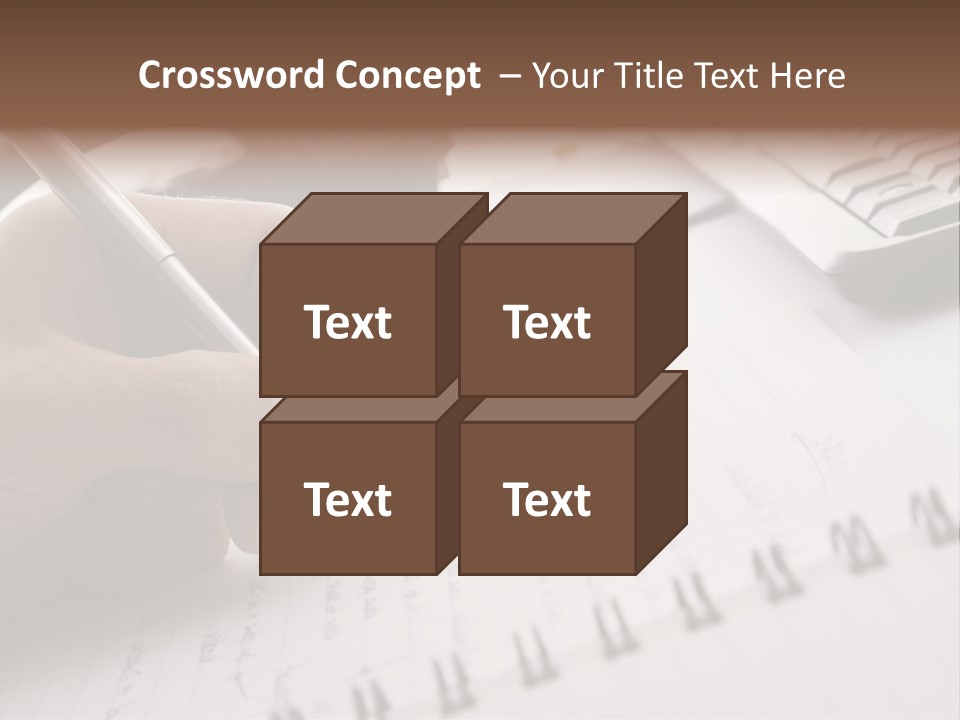 A Person Writing On A Piece Of Paper With A Pen PowerPoint Template