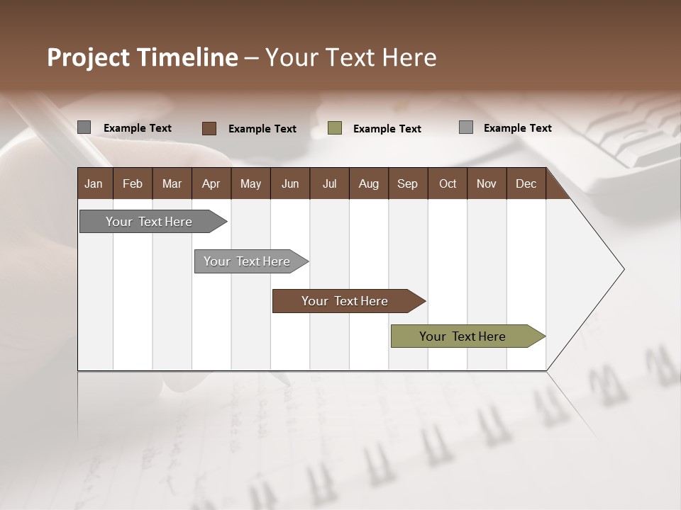 A Person Writing On A Piece Of Paper With A Pen PowerPoint Template