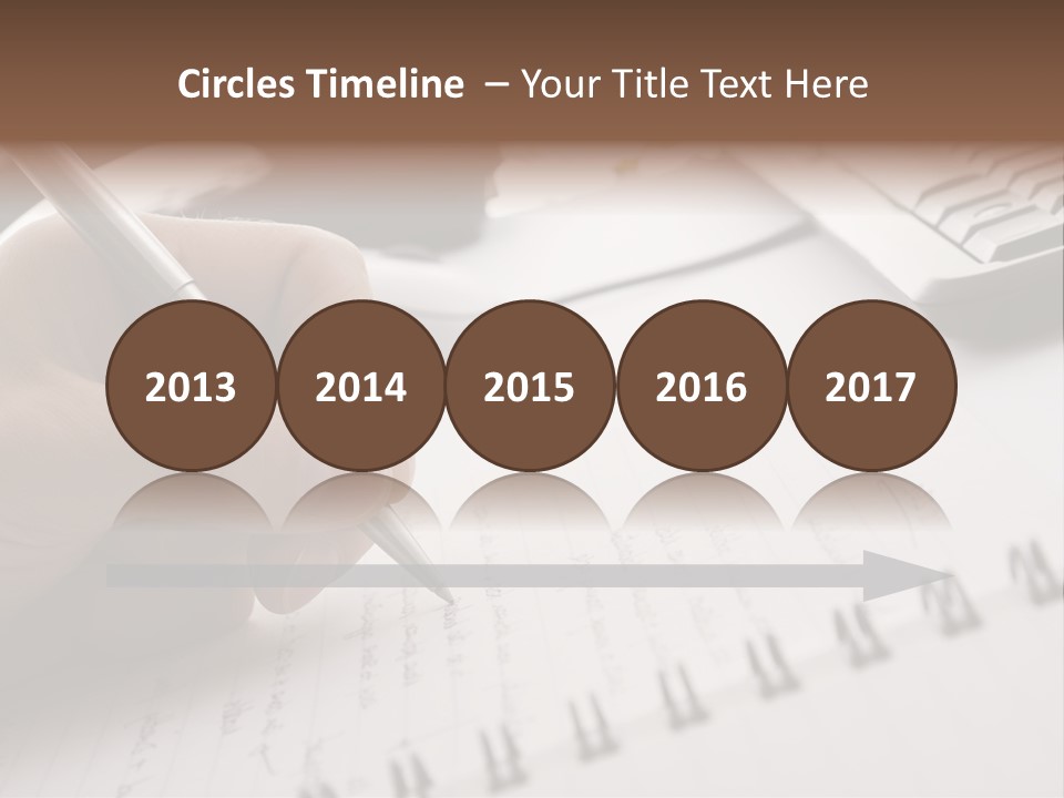 A Person Writing On A Piece Of Paper With A Pen PowerPoint Template