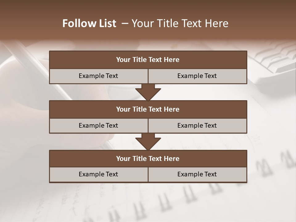 A Person Writing On A Piece Of Paper With A Pen PowerPoint Template