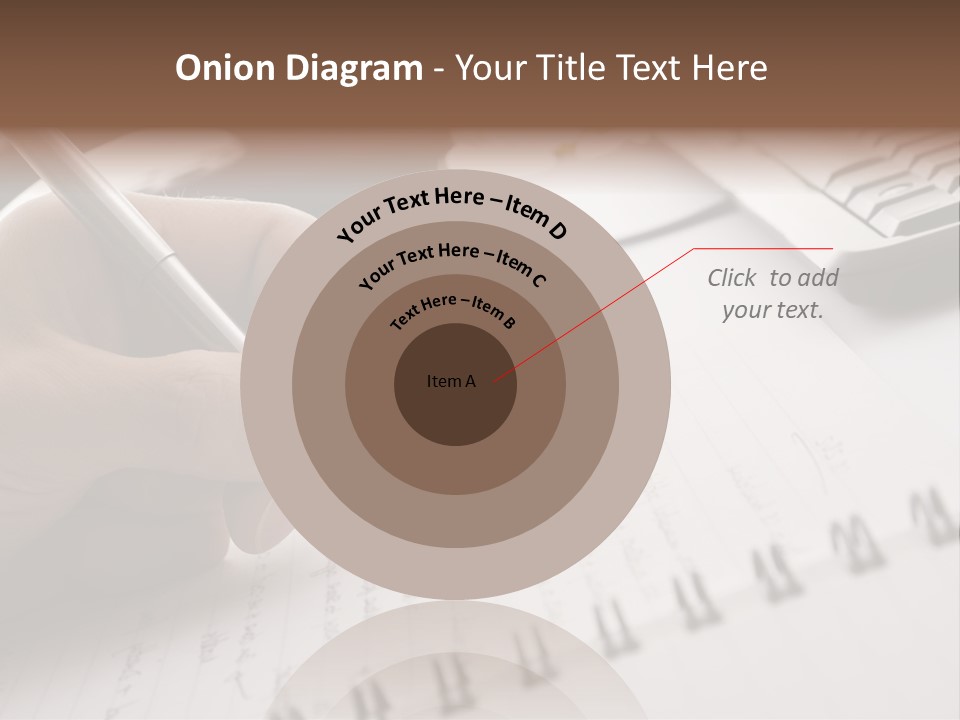 A Person Writing On A Piece Of Paper With A Pen PowerPoint Template