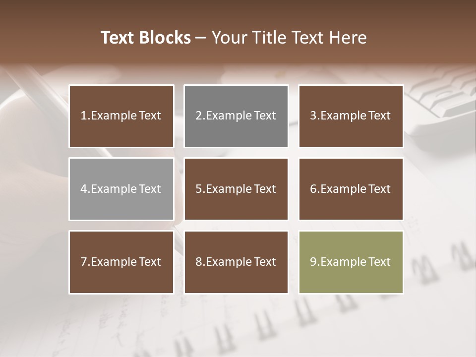 A Person Writing On A Piece Of Paper With A Pen PowerPoint Template