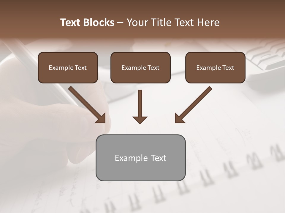 A Person Writing On A Piece Of Paper With A Pen PowerPoint Template
