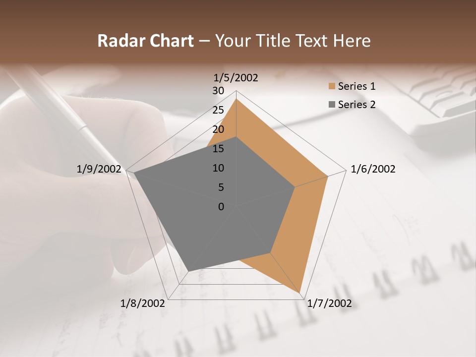 A Person Writing On A Piece Of Paper With A Pen PowerPoint Template
